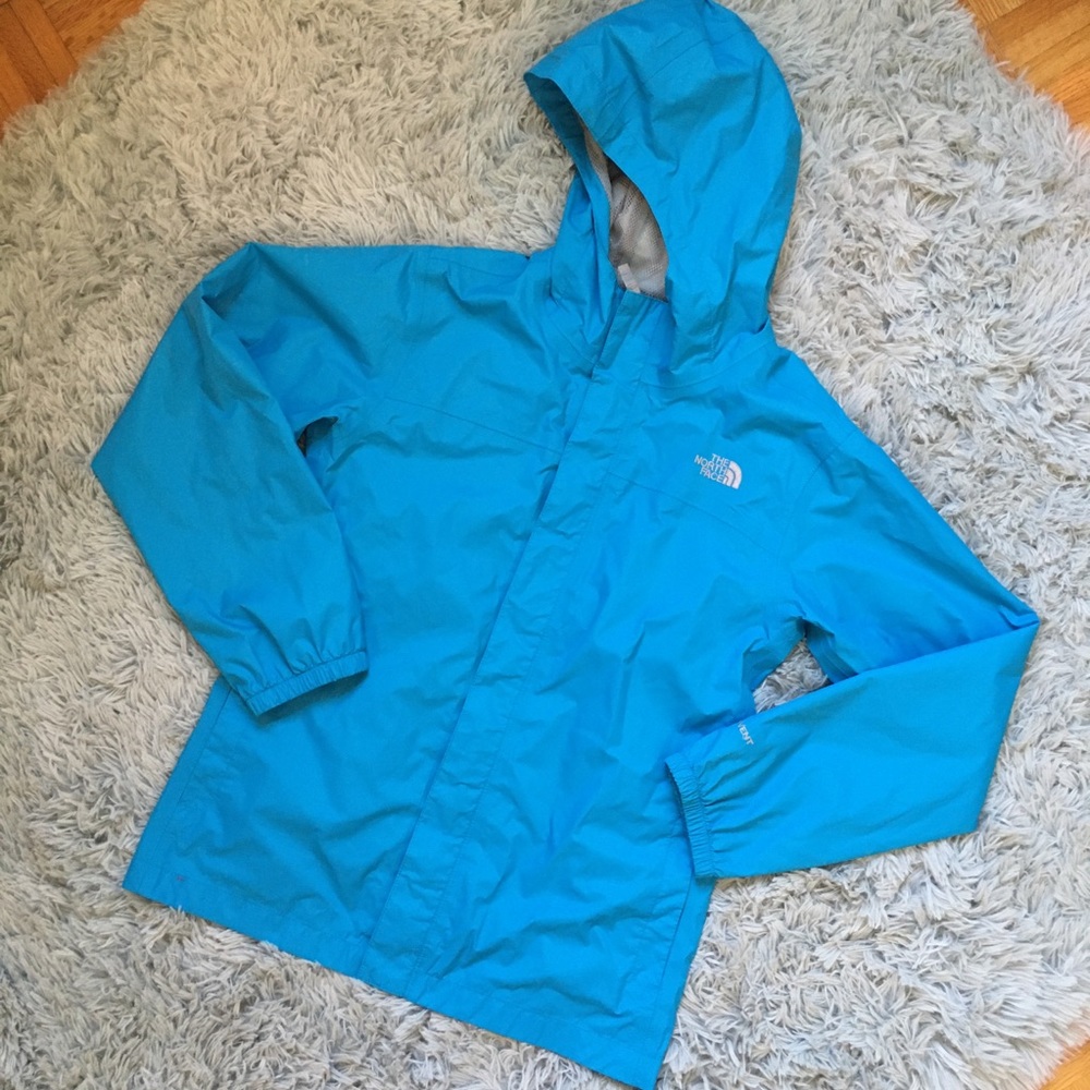 Girls North Face Resolve Windbreaker Bright Blue